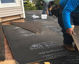 old roof replacement